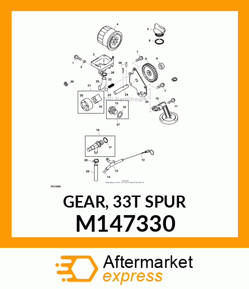 GEAR, 33T SPUR M147330