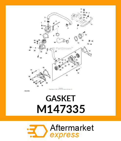 GASKET, THERMOSTAT M147335