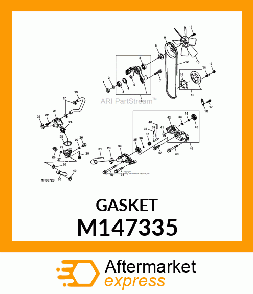 GASKET, THERMOSTAT M147335