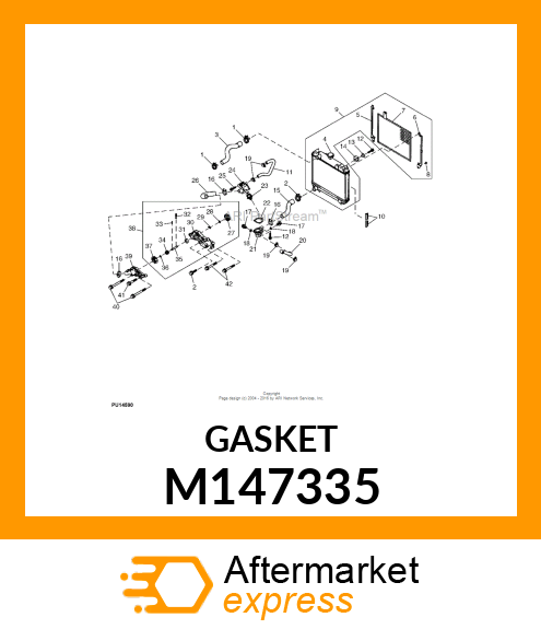 GASKET, THERMOSTAT M147335