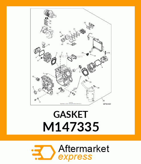 GASKET, THERMOSTAT M147335