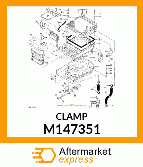 WORM GEAR CLAMP(TYPE"F") M147351