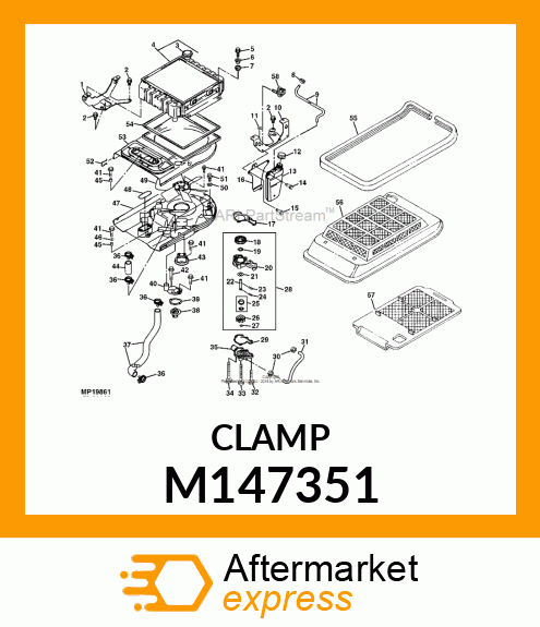 WORM GEAR CLAMP(TYPE"F") M147351