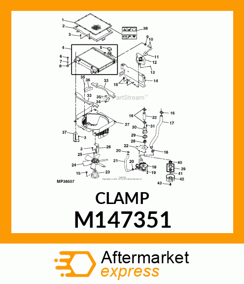 WORM GEAR CLAMP(TYPE"F") M147351