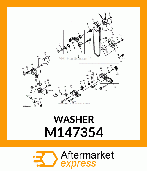 WASHER, 10.2 X 19 X 0.8 M147354