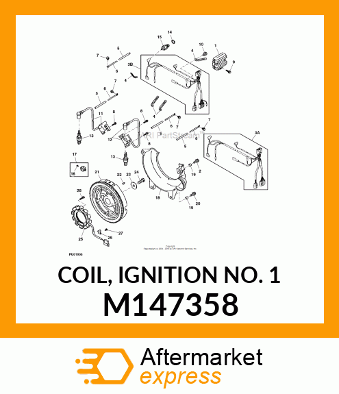 COIL, IGNITION NO. 1 M147358