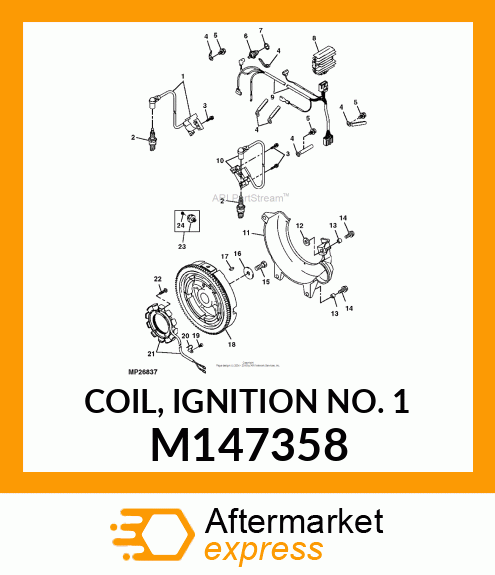 COIL, IGNITION NO. 1 M147358