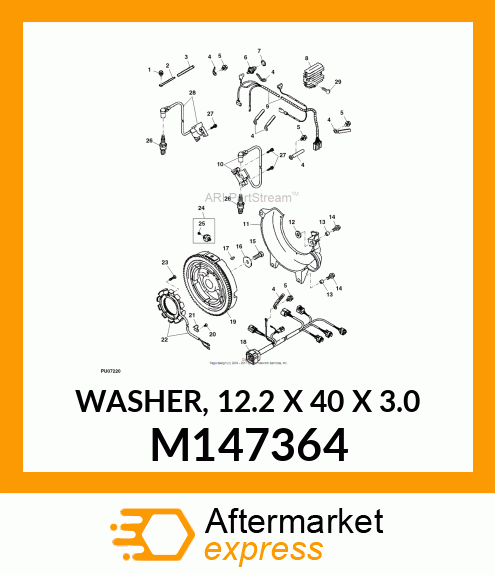 WASHER, 12.2 X 40 X 3.0 M147364