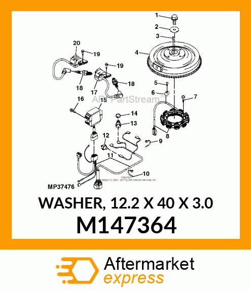 WASHER, 12.2 X 40 X 3.0 M147364