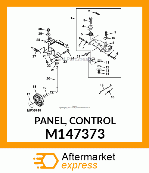 PANEL, CONTROL M147373