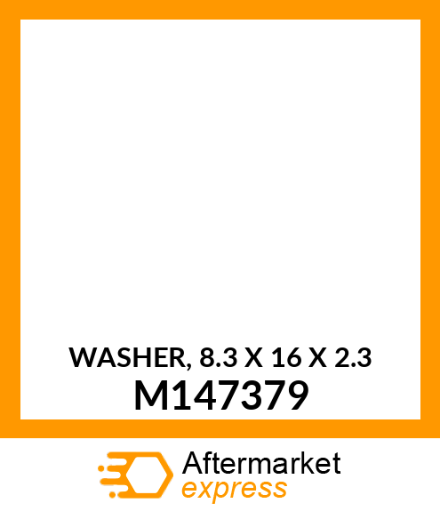 WASHER, 8.3 X 16 X 2.3 M147379