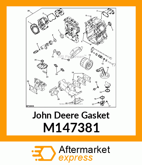 GASKET, INTAKE MANIFOLD M147381