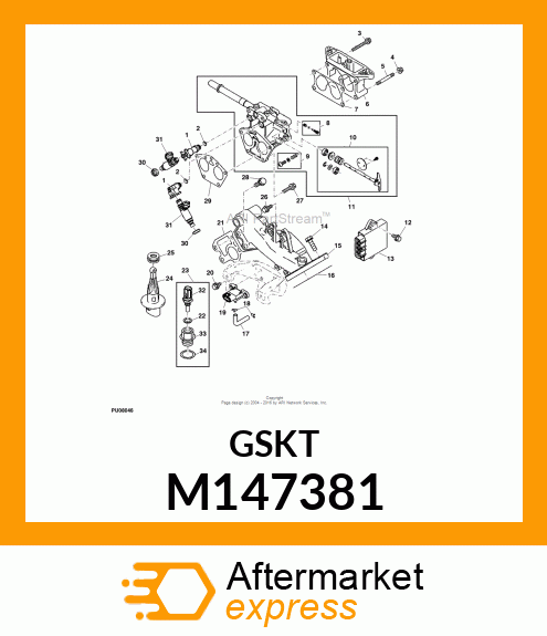 GASKET, INTAKE MANIFOLD M147381