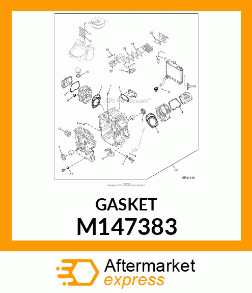 GASKET, INTAKE PIPE M147383