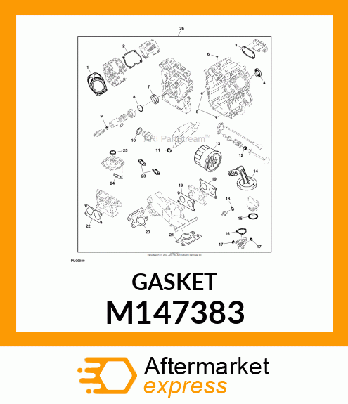 GASKET, INTAKE PIPE M147383