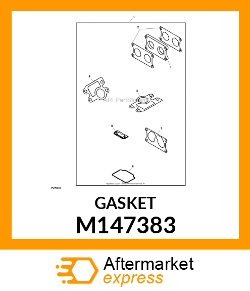 GASKET, INTAKE PIPE M147383