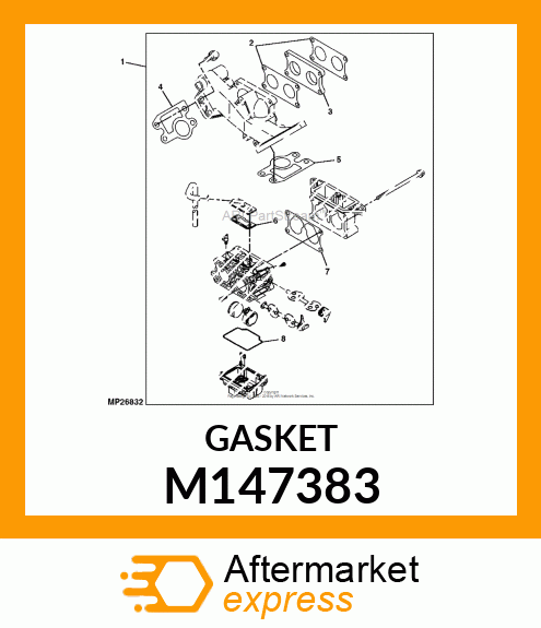 GASKET, INTAKE PIPE M147383