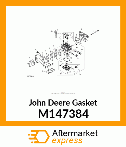 GASKET, INTAKE PIPE M147384