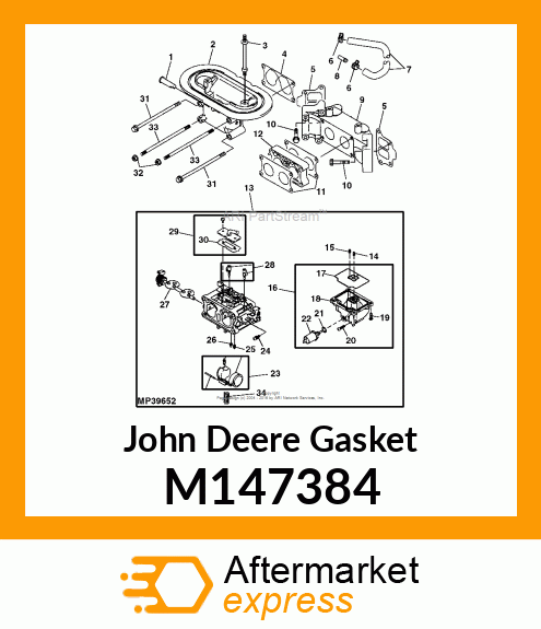 GASKET, INTAKE PIPE M147384