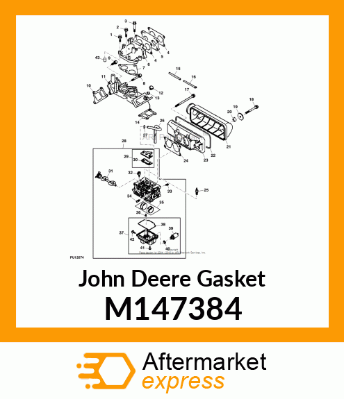 GASKET, INTAKE PIPE M147384