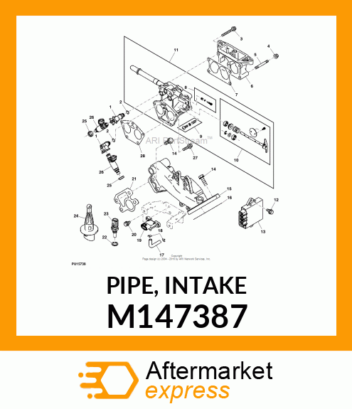 PIPE, INTAKE M147387