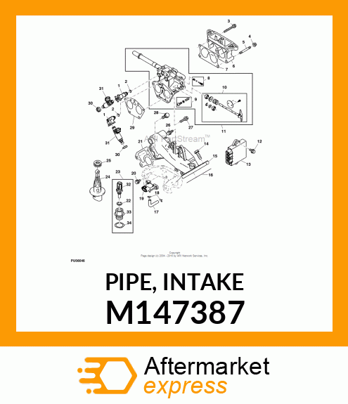 PIPE, INTAKE M147387