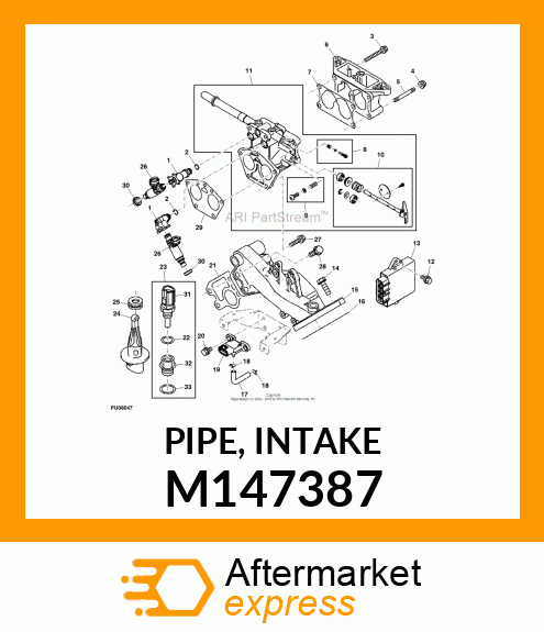 PIPE, INTAKE M147387