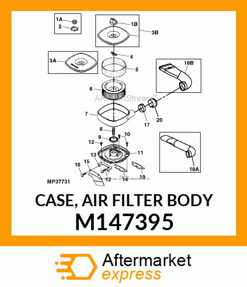 CASE, AIR FILTER BODY M147395