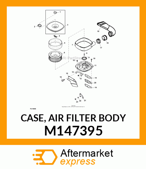 CASE, AIR FILTER BODY M147395