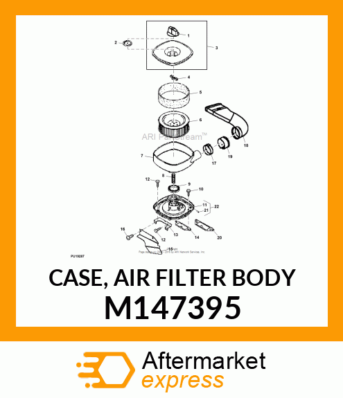 CASE, AIR FILTER BODY M147395