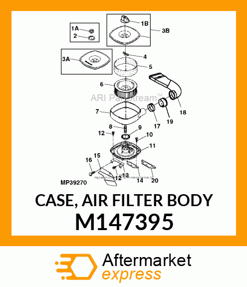 CASE, AIR FILTER BODY M147395