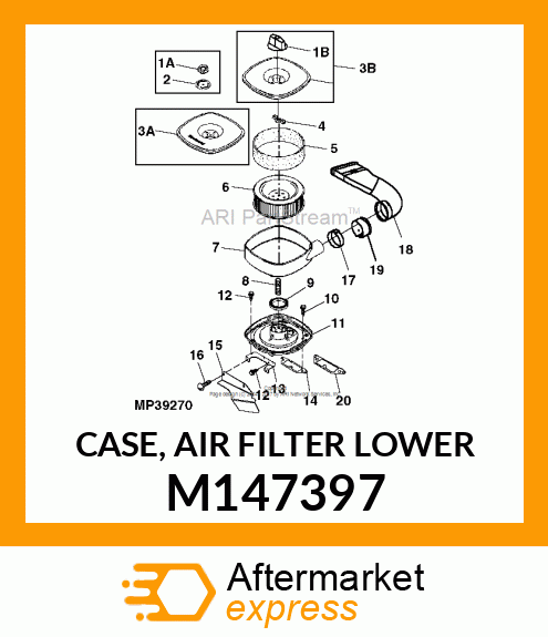 CASE, AIR FILTER LOWER M147397