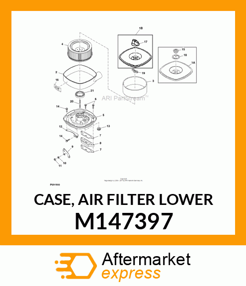 CASE, AIR FILTER LOWER M147397