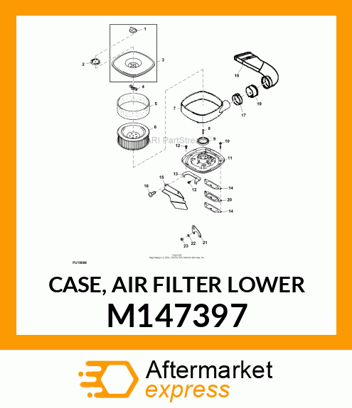 CASE, AIR FILTER LOWER M147397