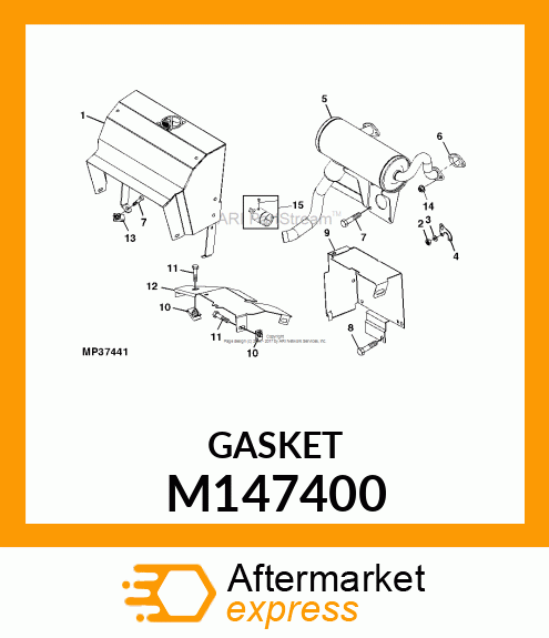 GASKET, MUFFLER M147400