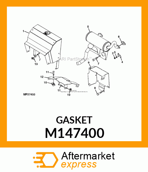 GASKET, MUFFLER M147400