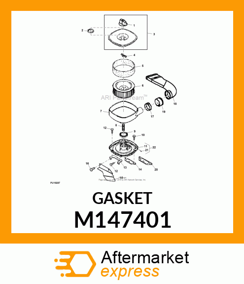 GASKET, AIR FILTER M147401