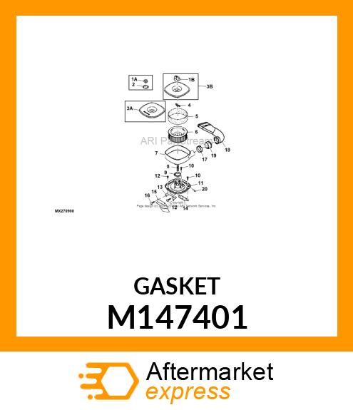 GASKET, AIR FILTER M147401