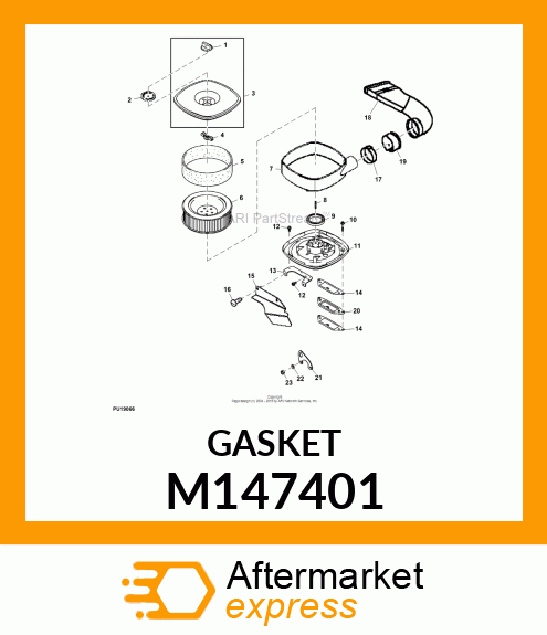 GASKET, AIR FILTER M147401