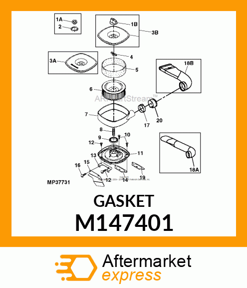 GASKET, AIR FILTER M147401