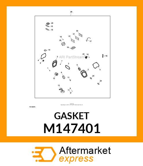 GASKET, AIR FILTER M147401