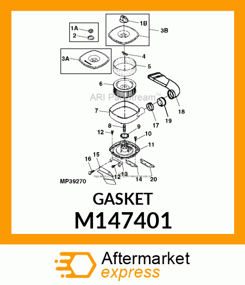 GASKET, AIR FILTER M147401