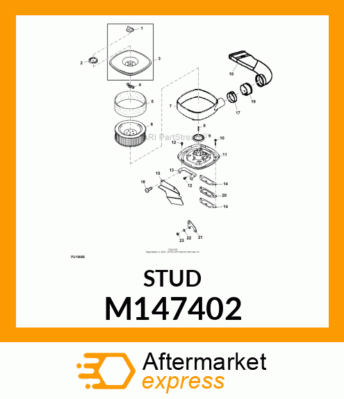 STUD, 6 X 30 M147402