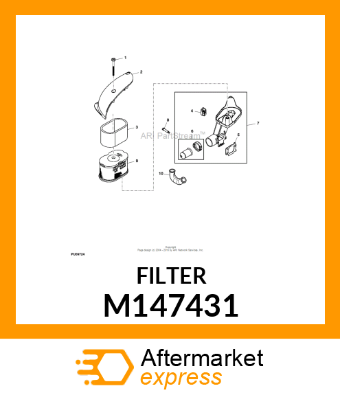 FILTER, AIR CLEANER CARTRIDGE M147431