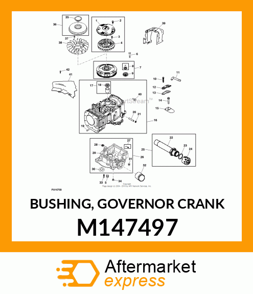 BUSHING, GOVERNOR CRANK M147497