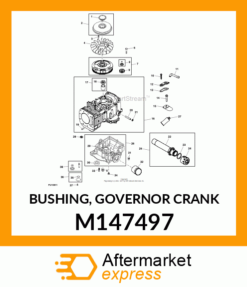 BUSHING, GOVERNOR CRANK M147497