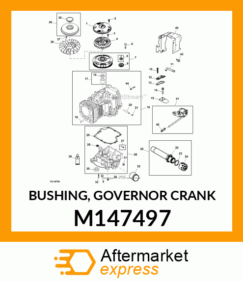 BUSHING, GOVERNOR CRANK M147497