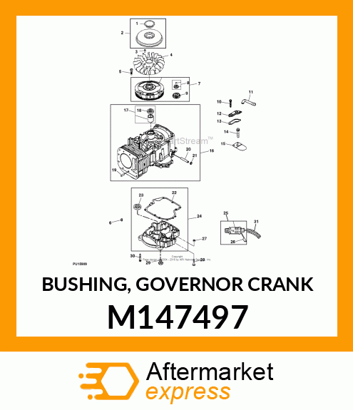 BUSHING, GOVERNOR CRANK M147497