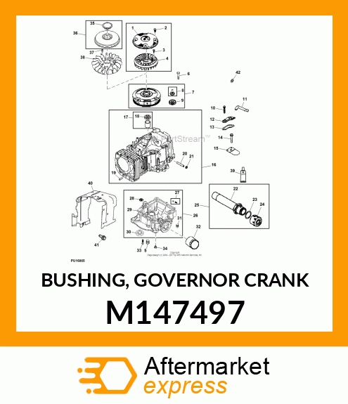 BUSHING, GOVERNOR CRANK M147497