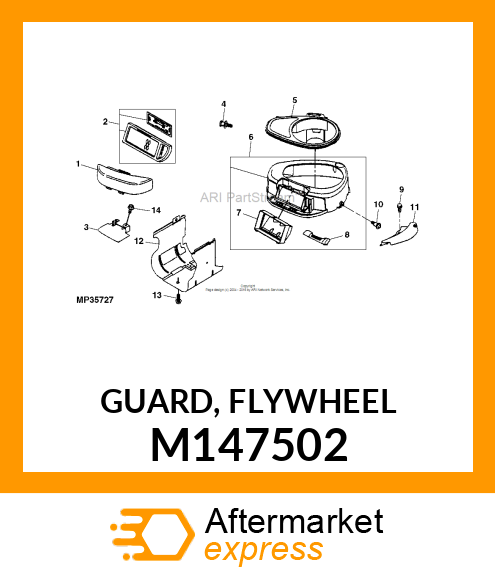 GUARD, FLYWHEEL M147502